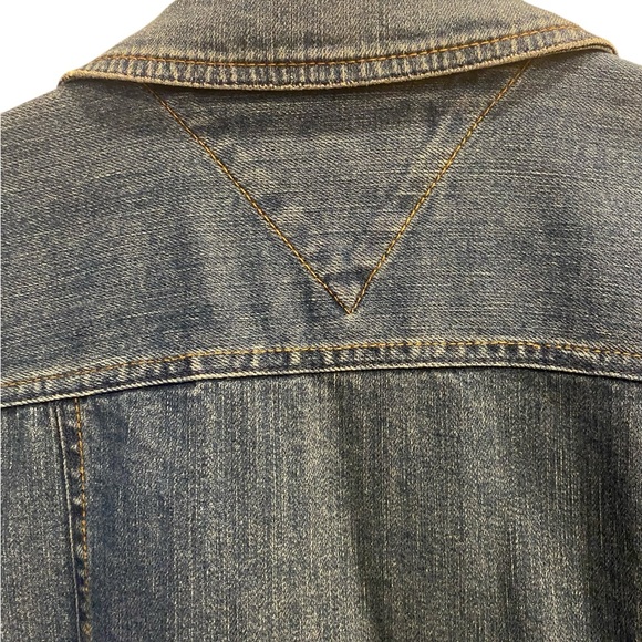 Tommy Hilfiger Classic Fitted Vintage Blue Jean Jacket - Picture 9 of 15